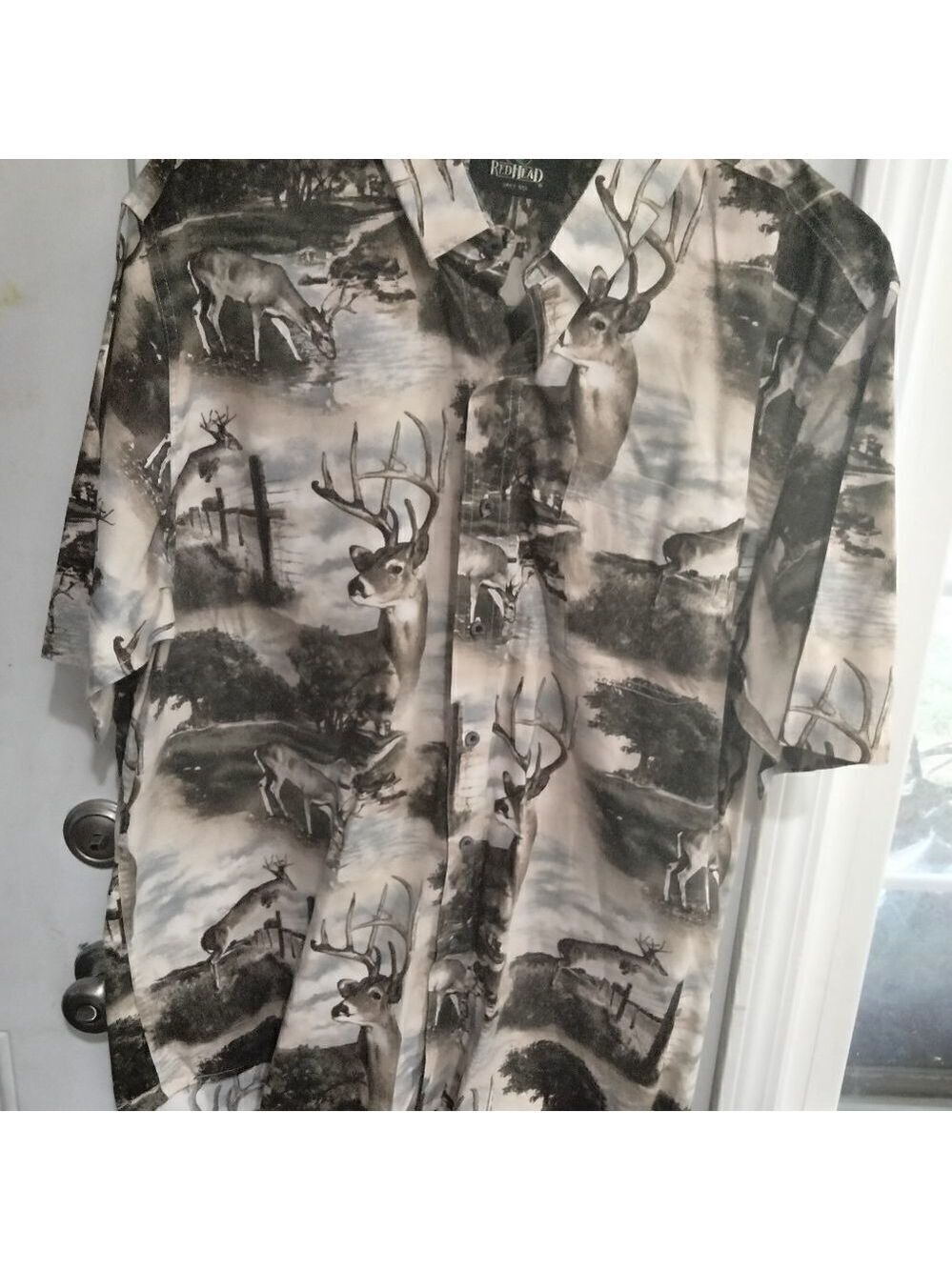 Redhead Men's Deer Pattern Shirt. Great Graphics.